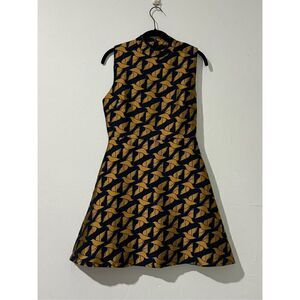 FEIINVAN yellow bird print sleeveless  M